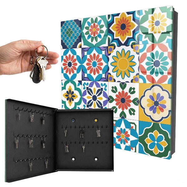 Armoire à clés murale Motifs floraux