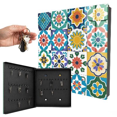 Armoire à clés murale Motifs floraux