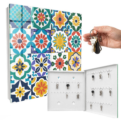 Armoire à clés murale Motifs floraux