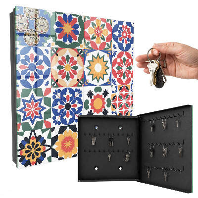 Boîte à clés decorative Mosaïque florale