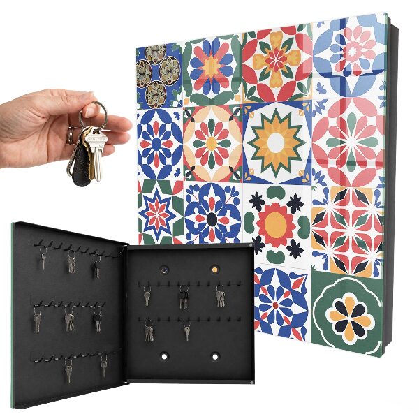 Boîte à clés decorative Mosaïque florale