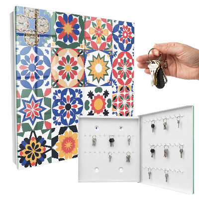 Boîte à clés decorative Mosaïque florale