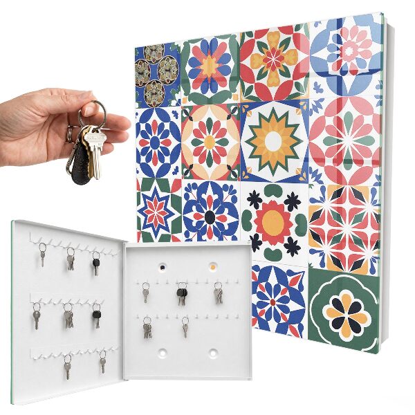 Boîte à clés decorative Mosaïque florale