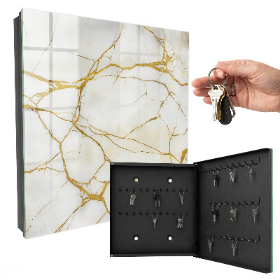 Armoire à clés murale Marbre élégant