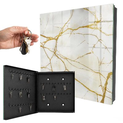 Armoire à clés murale Marbre élégant