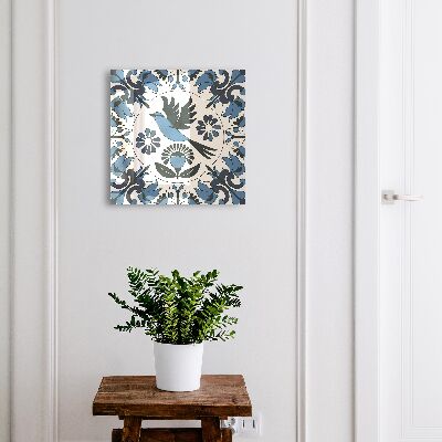 Boîte à clés decorative Oiseau bleu