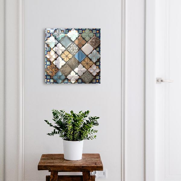 Armoire à clés murale Motifs de carreaux