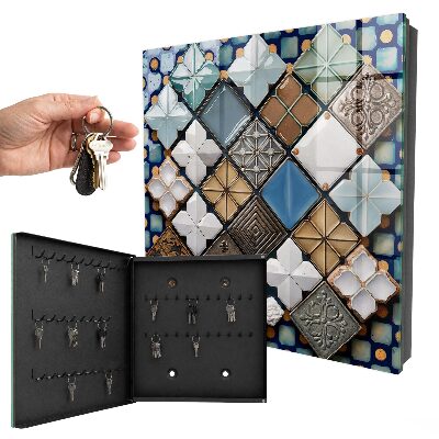 Armoire à clés murale Motifs de carreaux