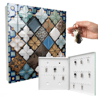 Armoire à clés murale Motifs de carreaux