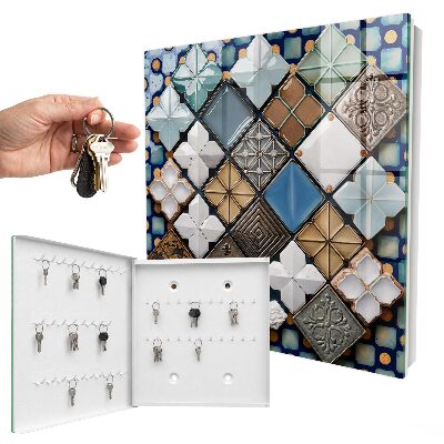 Armoire à clés murale Motifs de carreaux
