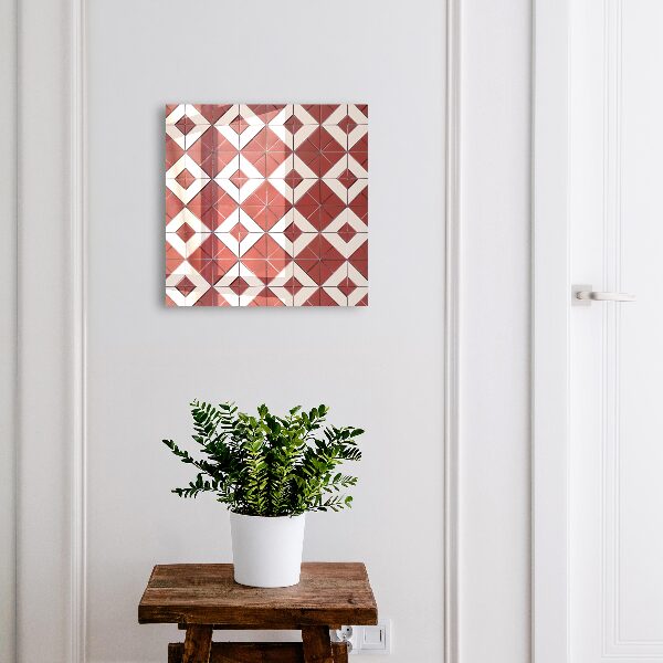 Armoire à clés murale Mosaïque rouge
