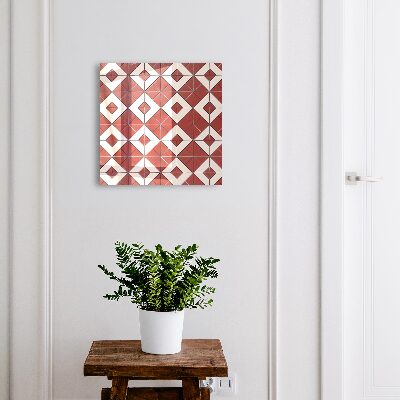 Armoire à clés murale Mosaïque rouge