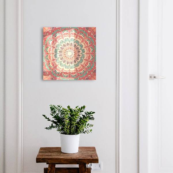 Boîte à clés decorative Mandala coloré