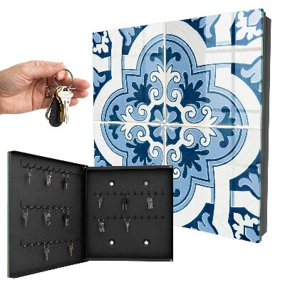 Armoire à clés murale Carreaux bleus