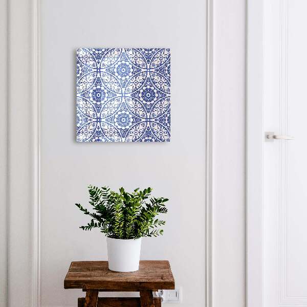 Armoire à clés murale Mosaïque bleue