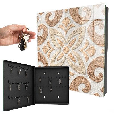 Boîte à clés decorative Élégance beige
