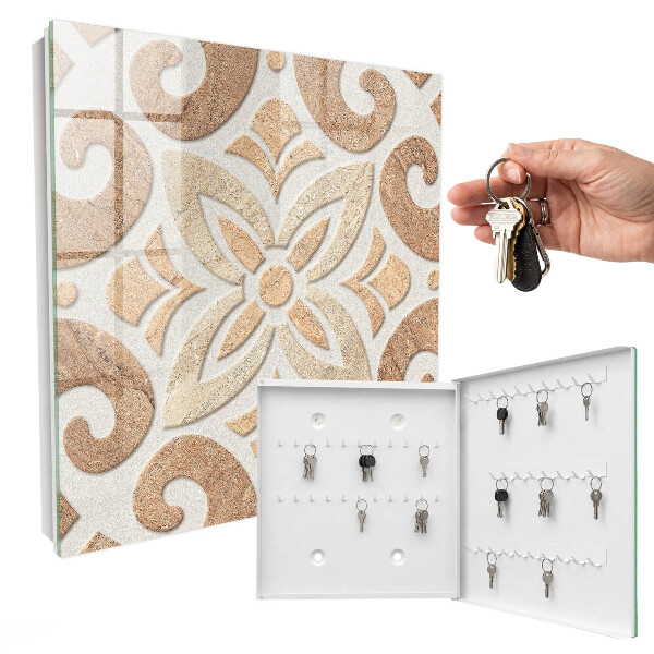 Boîte à clés decorative Élégance beige