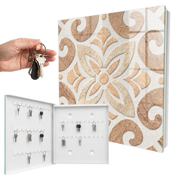 Boîte à clés decorative Élégance beige