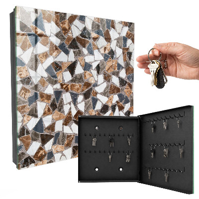 Armoire à clés murale Mosaïque géométrique