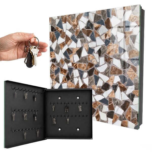 Armoire à clés murale Mosaïque géométrique