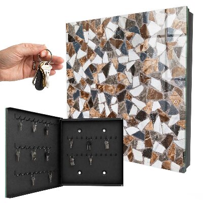 Armoire à clés murale Mosaïque géométrique