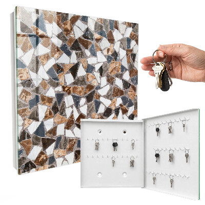 Armoire à clés murale Mosaïque géométrique