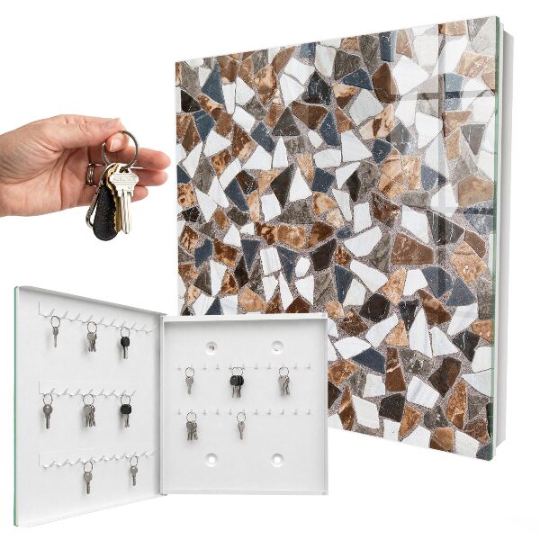 Armoire à clés murale Mosaïque géométrique