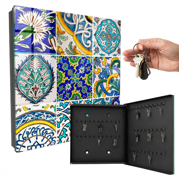 Boîte à clés decorative Motifs de couleurs