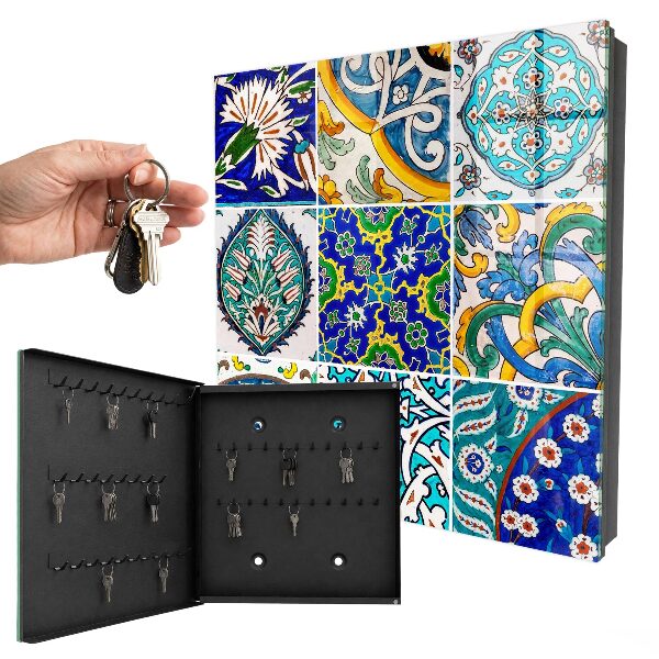 Boîte à clés decorative Motifs de couleurs