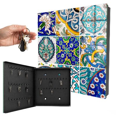 Boîte à clés decorative Motifs de couleurs