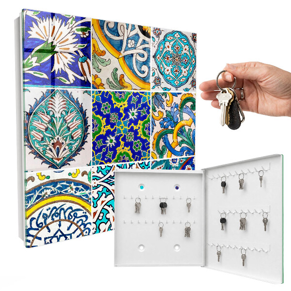 Boîte à clés decorative Motifs de couleurs