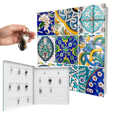 Boîte à clés decorative Motifs de couleurs