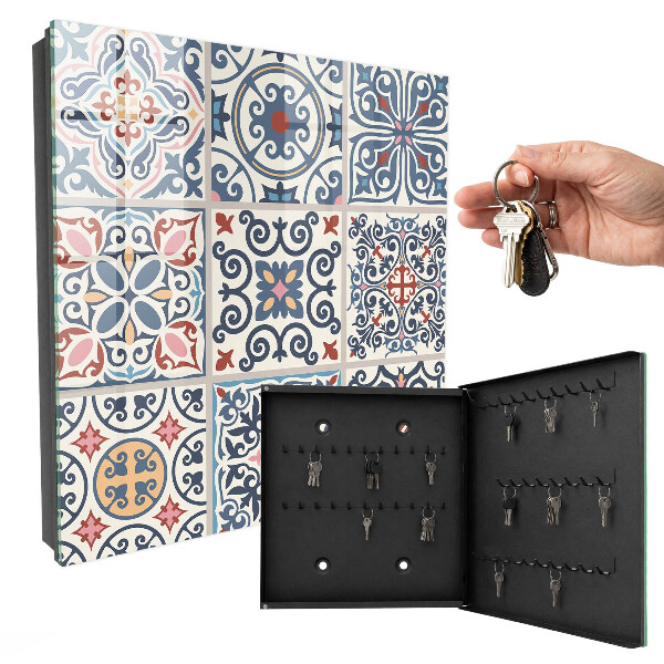 Armoire à clés murale Motifs de mosaïque