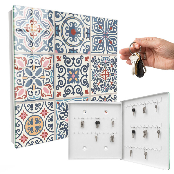Armoire à clés murale Motifs de mosaïque