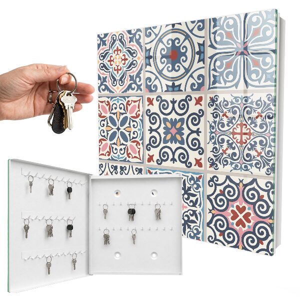 Armoire à clés murale Motifs de mosaïque