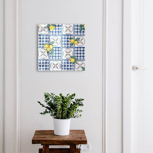 Boîte à clés decorative Carreaux de citron