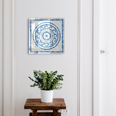Armoire à clés murale Mosaïque géométrique