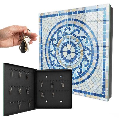 Armoire à clés murale Mosaïque géométrique