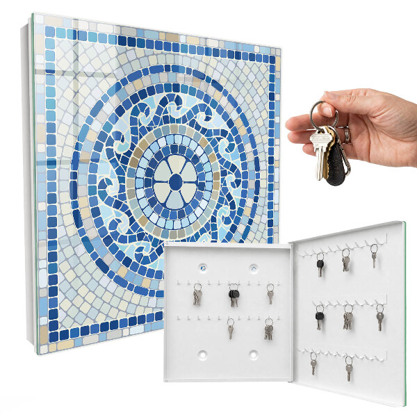 Armoire à clés murale Mosaïque géométrique