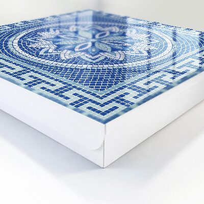 Armoire à clés murale Mosaïque bleue
