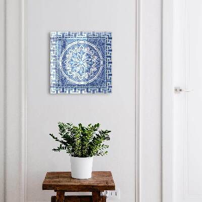 Armoire à clés murale Mosaïque bleue