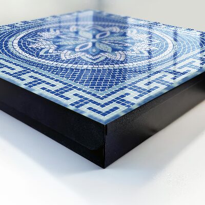 Armoire à clés murale Mosaïque bleue