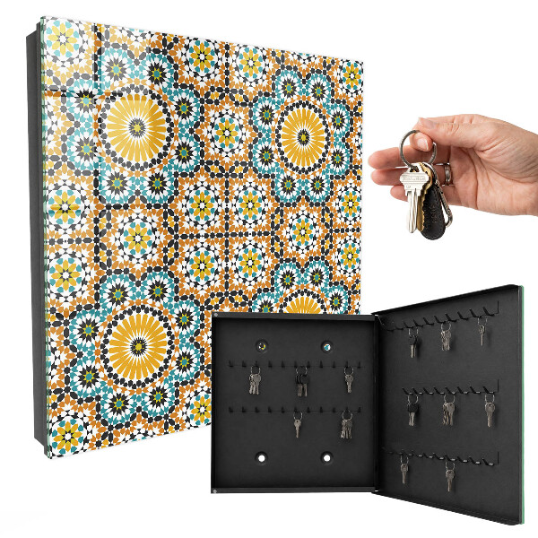 Armoire à clés murale Mosaïque géométrique
