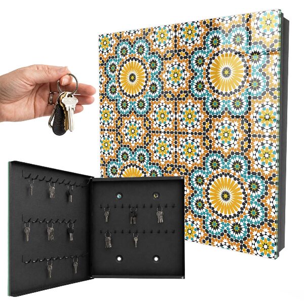 Armoire à clés murale Mosaïque géométrique