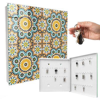 Armoire à clés murale Mosaïque géométrique