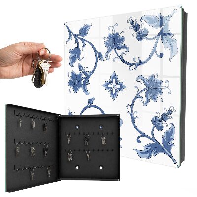 Boîte à clés decorative Motifs floraux