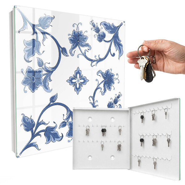 Boîte à clés decorative Motifs floraux