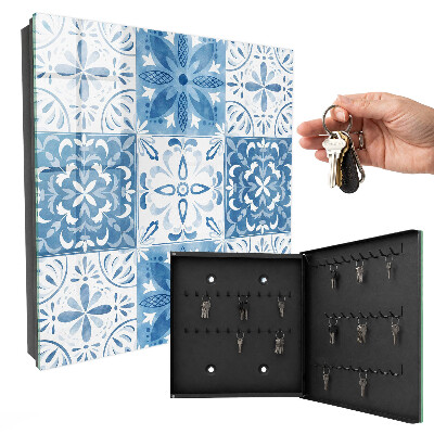 Armoire à clés murale Carreaux géométriques