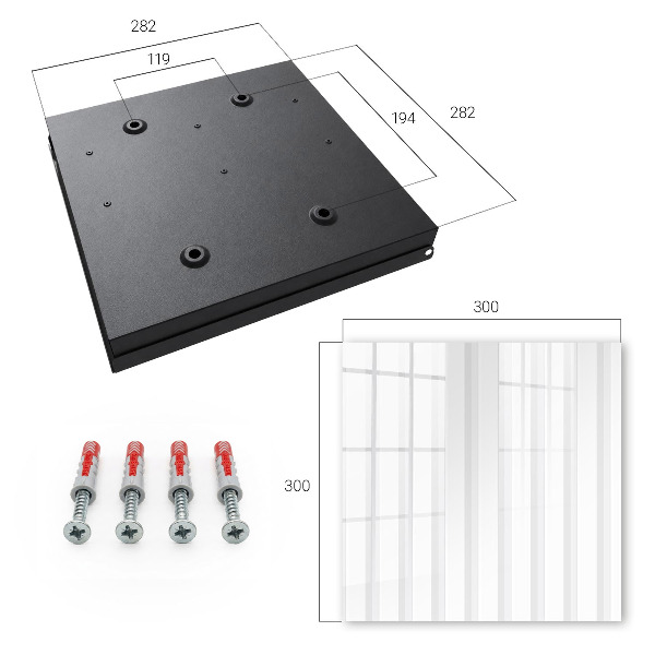 Armoire à clés murale Rayures verticales