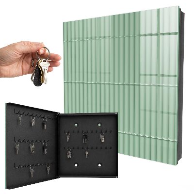 Armoire à clés murale Rayures vertes